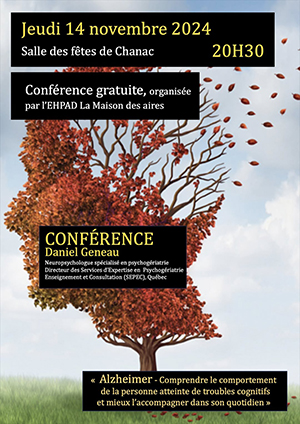 conférence de Daniel geneau le 14 novembre 2024